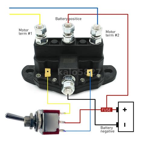 terminal dc contactor atv winch motor solenoid reversing polarity switch ebay