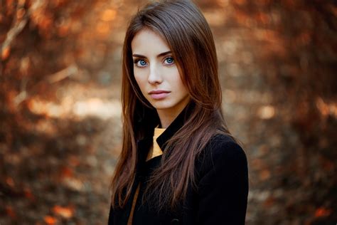 women brunette hd wallpaper by ann nevreva