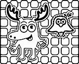 Moose Coloring Pages Noggin Linear Wecoloringpage Cool Print Getcolorings sketch template