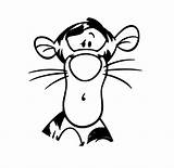 Tigger Facile Tigre Tygrysek Kolorowanki Pooh Dzieci Cartoonbucket Wydruku sketch template