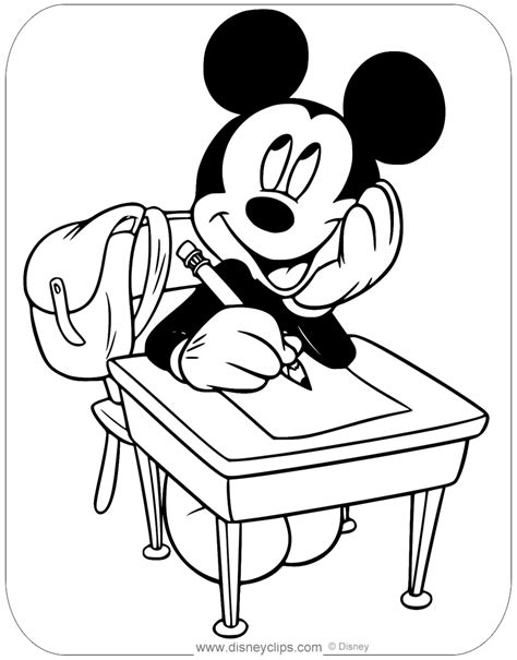 mickey mouse detective coloring page sketch coloring page