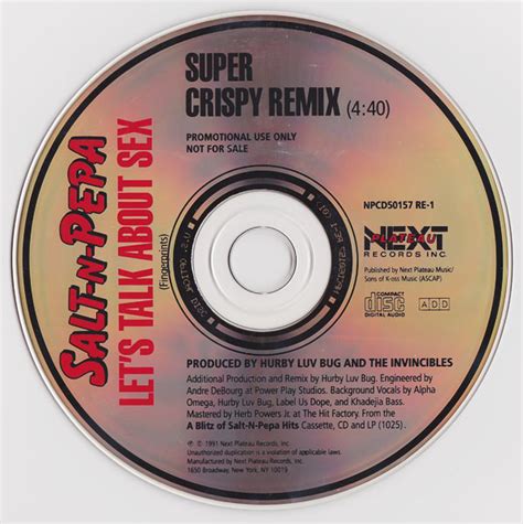 salt n pepa let s talk about sex super crispy remix 1991 cd