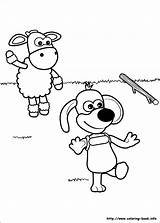 Timmy Time Coloring Visit Pages sketch template