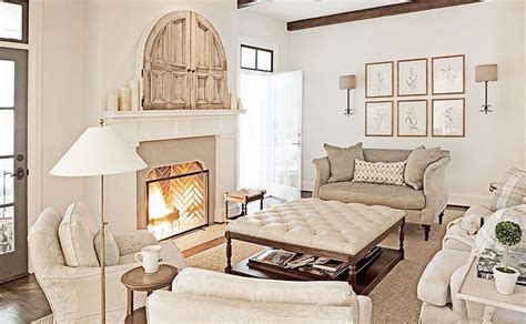 light cream  beige living room design ideas monochromatic