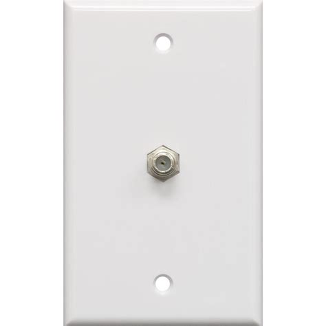 ge  coax cable wall plate white   home depot