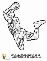Coloring Pages Lebron Shoes Basketball Players Popular sketch template