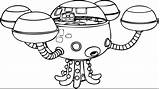 Octonauts Octonautas Tunip Nave Spaceship Espacial Octopod Coloriages Birijus Peso Barnacles Dibujar sketch template