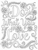 Coloring Printable Pages Adult Happy Book Words Adults National Sheets Do Quotes Books Kids Click Pdf Super Cute Mandala Quote sketch template