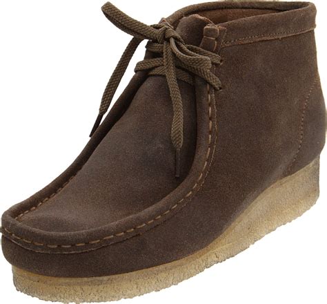 clarks clarks womens  wallabee boot boot  brown taupe distressed lyst