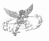 Pit Dark Icarus Kid Weapon Coloring Pages sketch template