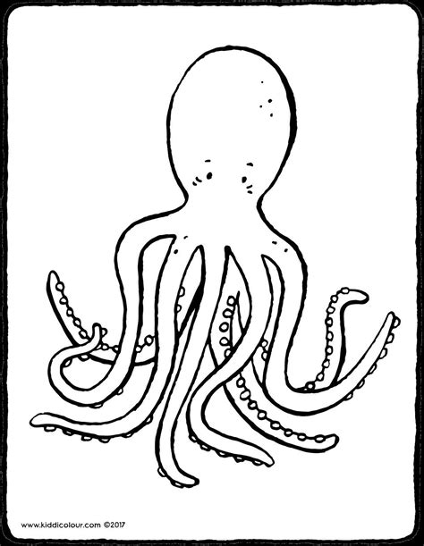 octopus coloring page coloring pictures tentacle colouring pages