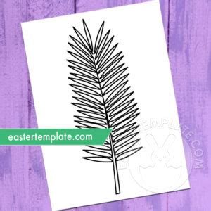 palm branch template palm sunday easter template