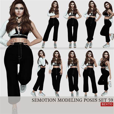 semotion female bento modeling poses set 59 the best way