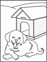 Coloring Dog Pages Printable Dogs Adults House Color Colorings Getdrawings Getcolorings Kids Medium Animal sketch template