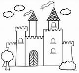 Castle Coloring Pages Disney Princess Kids Chateau Coloriage Dessin sketch template