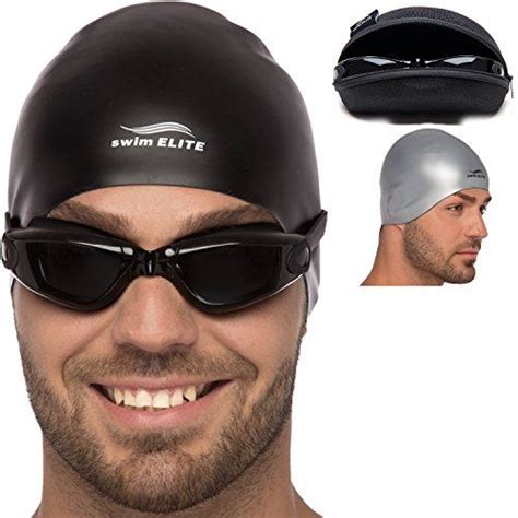 Swim Elite Swim Goggles Reversible Cap And Protective Ca