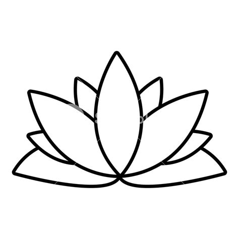 lotus flower outline drawing    clipartmag