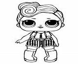 Doll Lol Coloring Pages Printable Dawn Qt Funky Opposites Bluc Wave Series sketch template