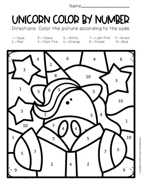 unicorn coloring pages  number cute unicorn color  number pages