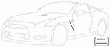 Coloring Pages Gtr Nissan Getcolorings Cars sketch template