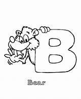 Coloring Letter Alphabet Abc Animal Pages Activity Cartoon Sheet Color Sheets Animals Cute Bear Print Worksheets Lettering Honkingdonkey Pre Primary sketch template