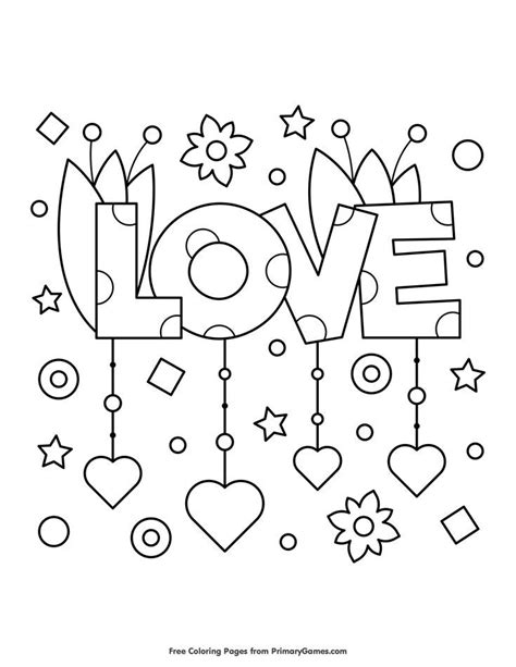 love coloring page  printable  love coloring pages