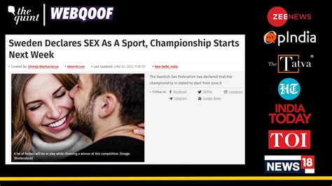 Fact Check Of Sweden Sex Championship 2023 Sweden Did Not Officially