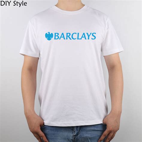 barclays logo finance bank  shirt top pure cotton men  shirt   shirts  mens clothing