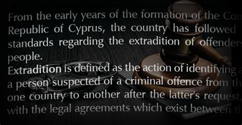 extradition law  cyprus michael chambers  llc