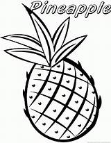 Abacaxi Pineapple Fruta Pineapples Colorironline sketch template