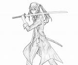 Coloring Katana Yatogami Kuroh Pages Another 38kb 667px sketch template