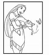 Coloring Pocahontas Pages Goldberg Template Library Clipart sketch template