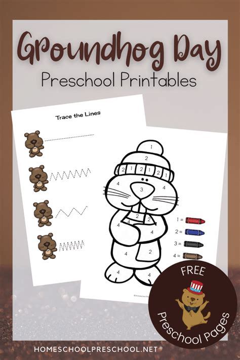 groundhog day printable activities  preschoolers