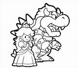 Bowser Luigi Getdrawings Coloringhome Wii sketch template