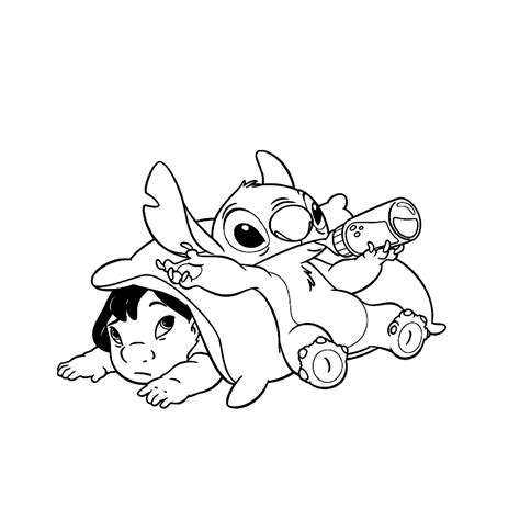 lilo en stitch kleurplaten kleurplatenpaginanl boordevol coole