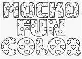 Fonts Font Colouring Mockofun sketch template