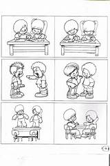 Convivencia Normas Aula Antivalores Reglas Respeto Conflictos Acciones Maternal Acuerdo Escolares Correctas Preescolares Peleando Derechos Carteles Emocional Niño Etica sketch template