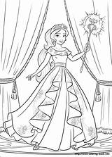 Elena Coloring Avalor Pages Staff Her Printable sketch template