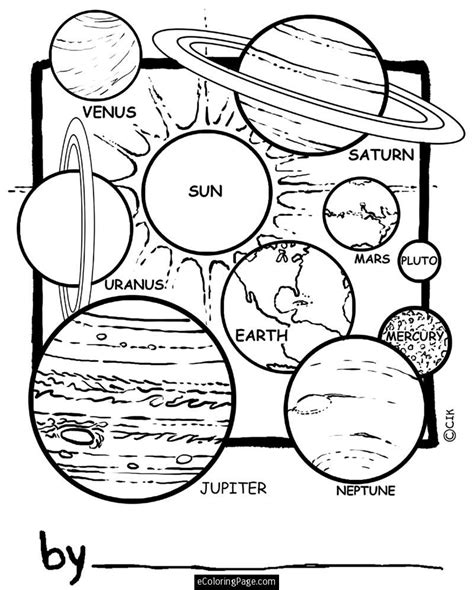 planets coloring pages space pinterest solar system planets