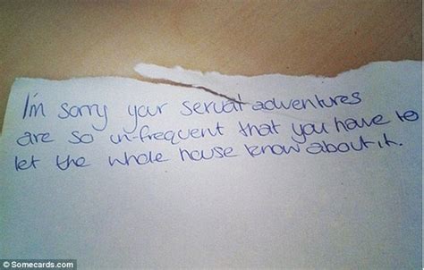 hilarious notes pleading with neighbours to keep it down during sex daily mail online