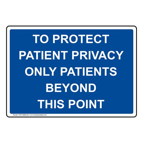 protect patient privacy  patients sign nhe blu