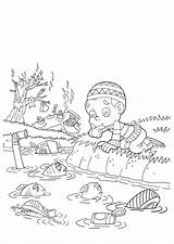 Pollution Coloring Water Pages Large sketch template