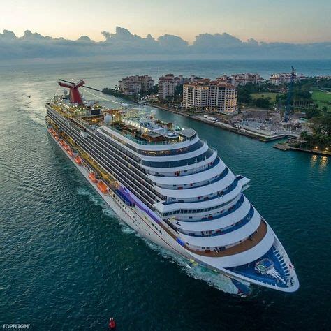 amazing drone shot   cruise ship  miami florida photo attopflightphotography