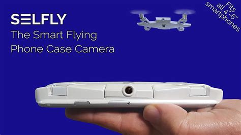 selfly  phone case  turns  drone   selfies