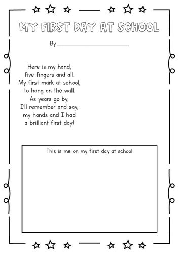 day  school handprint teaching resources