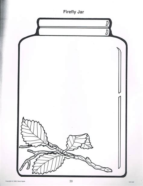 printable bug jar