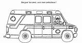 Ambulance Coloring Pages Transportation Colorier Dessin Printable Drawing Kb sketch template