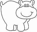 Coloring Hippo Pages Popular sketch template