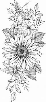 Sunflower Coloriage Colorier sketch template