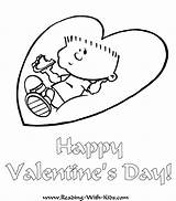 Coloring Valentine Pages Cookie Template Boy Eating sketch template